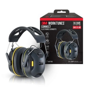 3M WorkTunes Connect Wireless Hearing Protector with Bluetooth® Technology 90570E-1