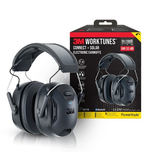 3M WorkTunes Connect & SOLAR Wireless Hearing Protector with Bluetooth® Technology 90573E-1 3M WorkTunes Connect & SOLAR Wireless Hearing Protector with Bluetooth® Technology 90573E-1