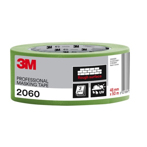3M 2060 Rough Surface Professional Masking Tape 2" / 48mm (Green)