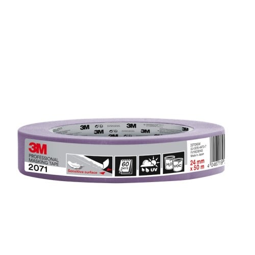 3M 2071 Sensitive Professional Masking Tape 1" / 24mm (Purple) 3M 2071 Sensitive Professional Masking Tape 1" / 24mm (Purple)