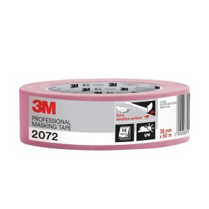 3M™ 2072 Extra Sensitive Professional Masking Tape 1.5" / 36mm (Pink)
