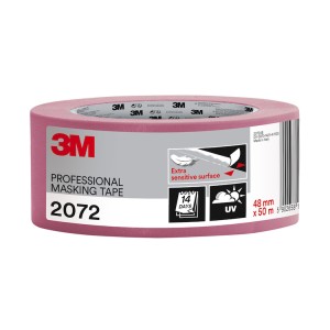 3M™ 2072 Extra Sensitive Professional Masking Tape 2" / 48mm (Pink)