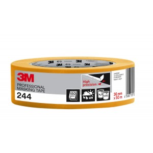 3M 244 High Precision Professional Masking Tape 1.5"/ 36mm (Gold)