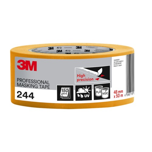 3M 244 High Precision Professional Masking Tape 2" / 48mm (Gold)