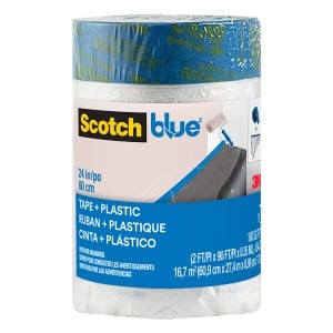 3M ScotchBlue™ Pre-taped Painter's Plastic Refill 60.9cm x 27.4m (24")