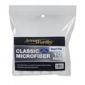 Arroworthy Classic Microfiber 4" 1/4" Mini Roller Sleeves 10 Pack