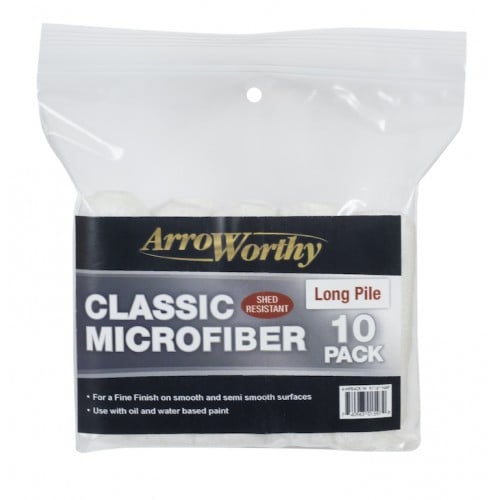 Arroworthy Classic Microfiber 4" 9/16" Mini Roller Sleeves 10 Pack Arroworthy Classic Microfiber 4" 9/16" Mini Roller Sleeves 10 Pack