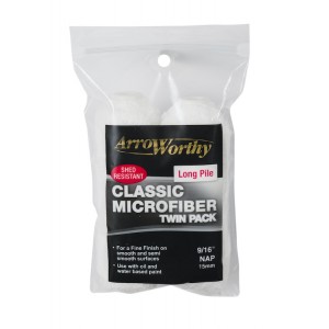 Arroworthy Classic Microfiber 4" 9/16" Mini Roller Sleeves Twin Pack