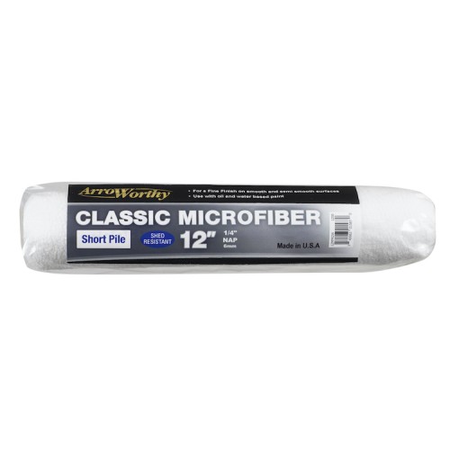 Arroworthy Classic Microfiber 12" 1/4" Roller Sleeve (Smooth)