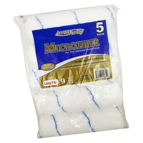 Arroworthy PROMO PACK - 9" 9/16" Nap Microfiber Roller Sleeve 5 Pack - LIMITED STOCK