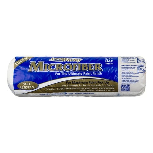 Arroworthy 9" 3/4" Nap Microfiber Roller Sleeve - Rough
