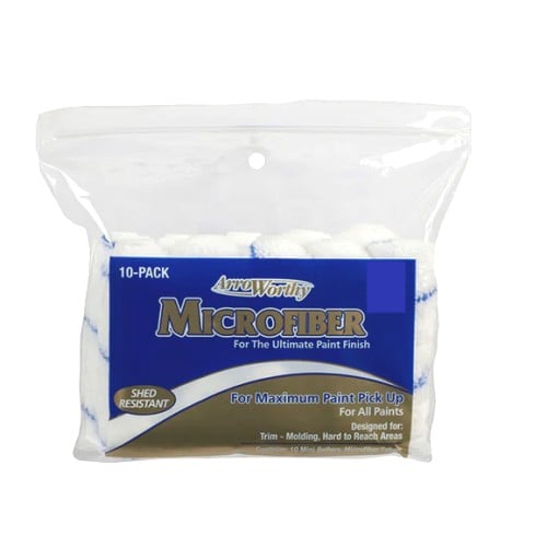 Arroworthy 4" 3/8" Nap Microfiber Roller Sleeve 10 Pack Arroworthy 4" 3/8" Nap Microfiber Roller Sleeve 10 Pack