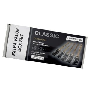 Arroworthy Classic Brush Semi Oval Angle 5 Pack - Standard Handle - VALUE PACK