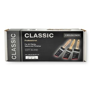 Arroworthy Classic Brush Semi Oval Angle 3 Pack - Beaver Tail Handle