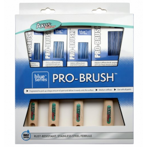 Axus Decor Blue Pro Brush 4 Pack