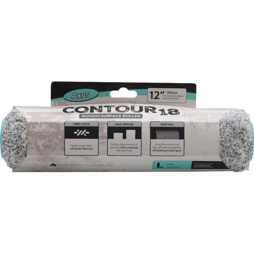 Axus Decor Contour 12" Roller Sleeve - Long Pile/18mm (Rough Surfaces)