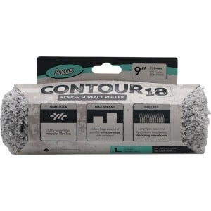 Axus Decor Contour 9" Roller Sleeve - Long Pile/18mm (Rough Surfaces)