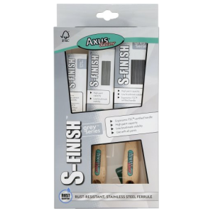 Axus Decor Grey S-Finish Brush 3 Pack