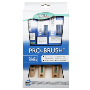 Axus Decor Blue Pro Brush 3 Pack