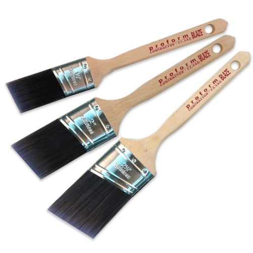 Proform Blaze Standard Handle Angled Oval Brush Bundle 1.5", 2", 2.5" Proform Blaze Standard Handle Angled Oval Brush Bundle 1.5", 2", 2.5"