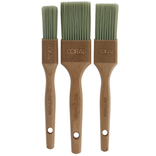 Coral Earthwise Paint Brush Set - 3 Pack