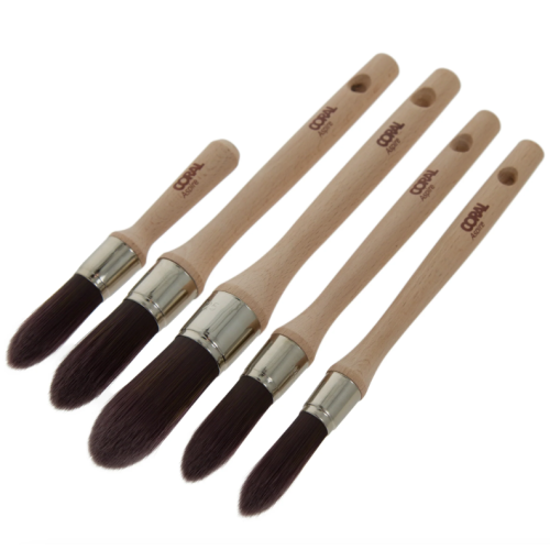 Coral Round Sash Brush Set 5PK (Includes FREE 18mm Stubby)