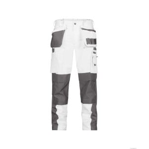 Dassy Seattle Trousers With Holster Pockets & Knee Pockets - White