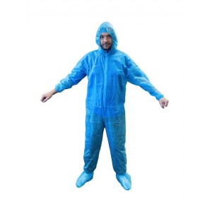 Disposable Blue Coverall - One Size Fits All Box Of 60  **CLEARANCE**