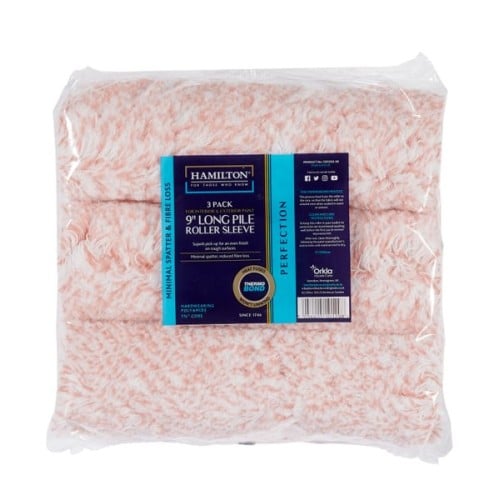 Hamilton Perfection 9" Roller - Long Pile (Rough) 3 PACK Hamilton Perfection 9" Roller - Long Pile (Rough) 3 PACK
