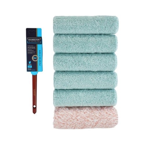 Hamilton Perfection 9" Roller Set & FREE Maxstroke Brush- 6 Piece