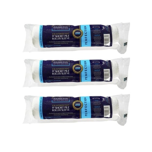 Hamilton Perfection 9" Roller - Short Pile (Smooth) 3 PACK