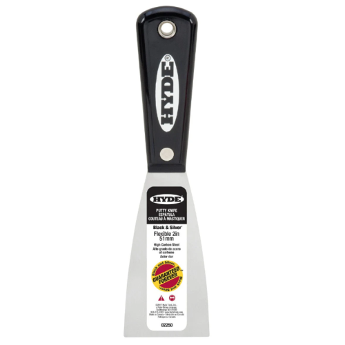Hyde Black & Silver Flexible Putty / Joint Knife - 2"