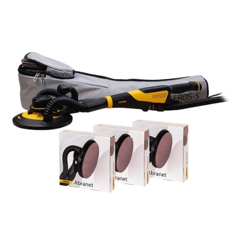 Mirka LEROS-S 950X Dual Voltage Wall & Ceiling Sander Deco Solution Kit Mirka LEROS-S 950X Dual Voltage Wall & Ceiling Sander Deco Solution Kit