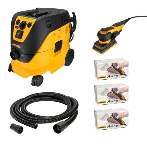 Mirka DEOS II 353 81 x 133mm & Dust Extractor 1230M 230V Deco Solution Kit KIT2419EXMUK Mirka DEOS II 353 81 x 133mm & Dust Extractor 1230M 230V Deco Solution Kit KIT2419EXMUK