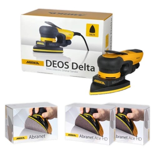Mirka DEOS DELTA II 663XCV 100x152x152mm 110V Corner Sander UK Deco Kit Mirka DEOS DELTA II 663XCV 100x152x152mm 110V Corner Sander UK Deco Kit