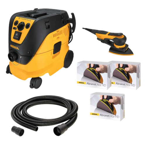 Mirka DEOS II DELTA 230V + Dust Extractor 1230 M 230v Deco Solution Kit KIT2424EXMUK Mirka DEOS II DELTA 230V + Dust Extractor 1230 M 230v Deco Solution Kit KIT2424EXMUK