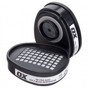 OX Twin Filter Cartridges - P3 Filter (For S450 Half Mask)