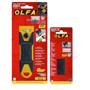Olfa Slim Glass Scraper GSR-2 + GSB2 Blades Bundle