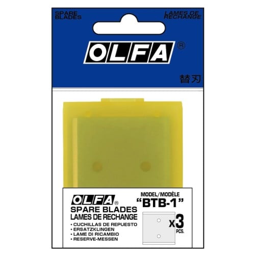 Olfa Quad Edges BTB-1 Blade For Razor Edge Scraper Pack of 3 Olfa Quad Edges BTB-1 Blade For Razor Edge Scraper Pack of 3