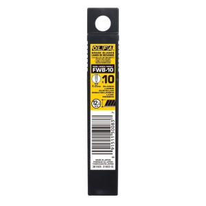 Olfa Excel Black Ultra Sharp Wallpaper Cutting Blades 12.5mm Pack of 10