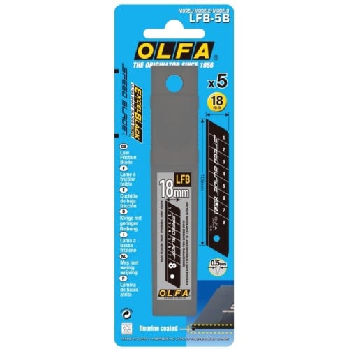 Olfa Speed Blade Ultra Sharp 18mm Pack Of 5