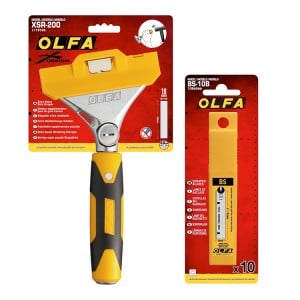 Olfa XSR200 X Design Scraper 200mm + BS10B Blades Bundle
