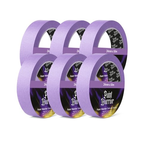 Paint Warrior Delicate Washi Tape 1" 6 Pack Paint Warrior Delicate Washi Tape 1" 6 Pack