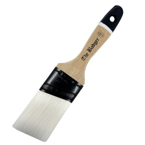 Paint Warrior BADGER Brush Semi Oval Angle Brush 2" - Beaver Tail Paint Warrior BADGER Brush Semi Oval Angle Brush 2" - Beaver Tail