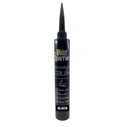 Paint Warrior Flexible Decorators Caulk 380ml - Black (Single)
