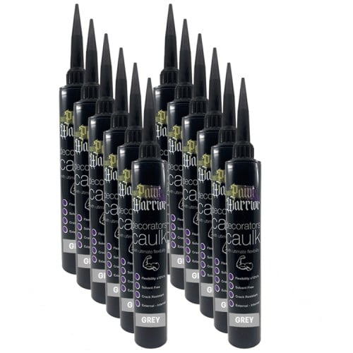 Paint Warrior Flexible Decorators Caulk 380ml - Grey (Case of 12) Paint Warrior Flexible Decorators Caulk 380ml - Grey (Case of 12)