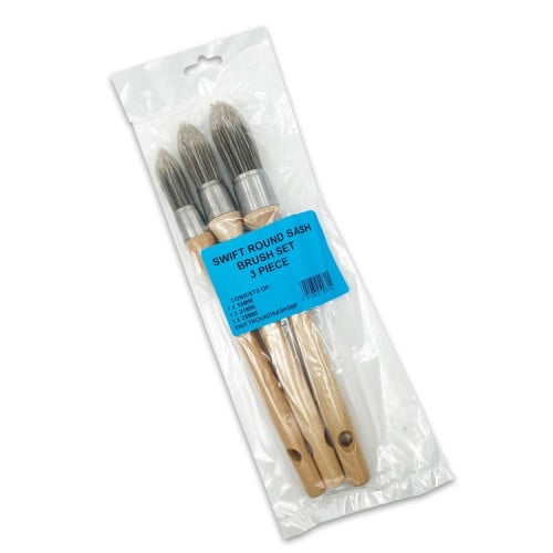 Pioneer Swift Round Sash Brush Set Of 3
