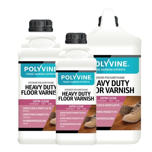 Polyvine Heavy Duty Floor Varnish - Satin Polyvine Heavy Duty Floor Varnish - Satin