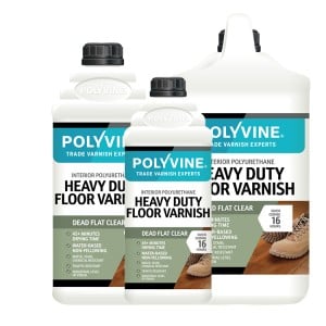 Polyvine Heavy Duty Floor Varnish - Dead Flat