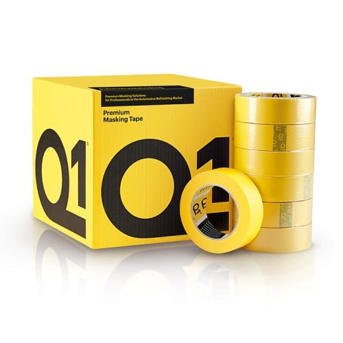 Q1 Automotive Premium Masking Tape 1.5" / 36mm Box Of 24 Q1 Automotive Premium Masking Tape 1.5" / 36mm Box Of 24